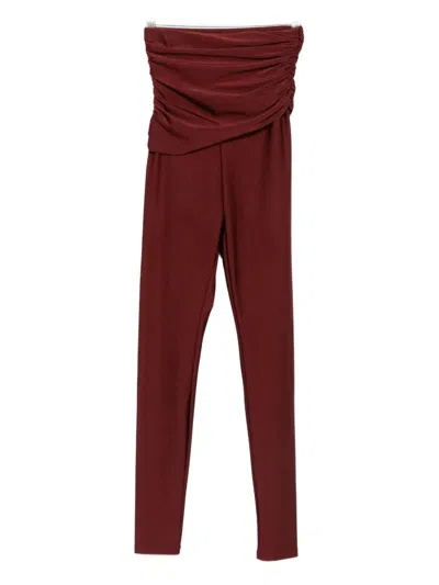 The Andamane Ruched-detail Trousers In Multi