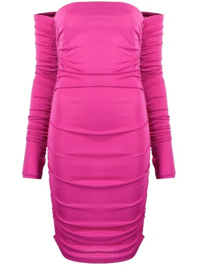 THE ANDAMANE RUCHED OFF-SHOULDER DRESS