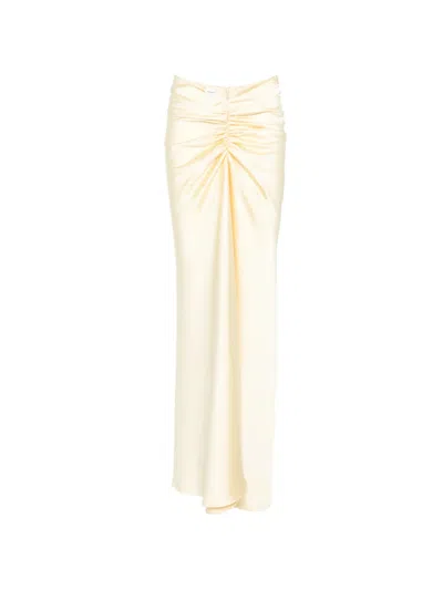 The Andamane Ruched Skirt In Neutral