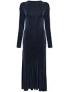 The Andamane Sabrina Midi Dress In Blue