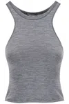 The Andamane Wool Blend Sadie Tank Top In Gray