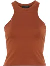 The Andamane Sadie Tank Top In Brown