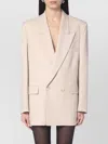 The Andamane Double-breasted Sand-coloured Jacket In Neutral
