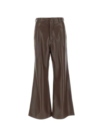 The Andamane Casual Trousers With Belt Loops In Brown