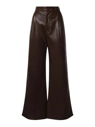 The Andamane Sasha Wide-leg Pants In Dark Brown