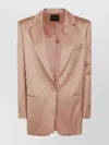 The Andamane Nude Tailored Blazer With Notched Lapels