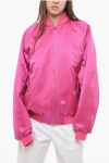 THE ANDAMANE SATIN LUPE BOMBER JACKET