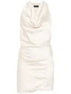 The Andamane Verushka Mini Dress Woman In Beige Polyester In White