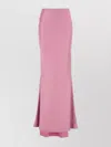 The Andamane Satin Skirt With Flared Hem And High Waist