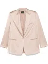 The Andamane Satined Blazer In Neutrals