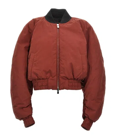 THE ANDAMANE THE ANDAMANE SIERRA ZIP-UP CROPPED BOMBER JACKET