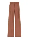 The Andamane Wide-leg Trousers With Front Pleats And Belt Loops