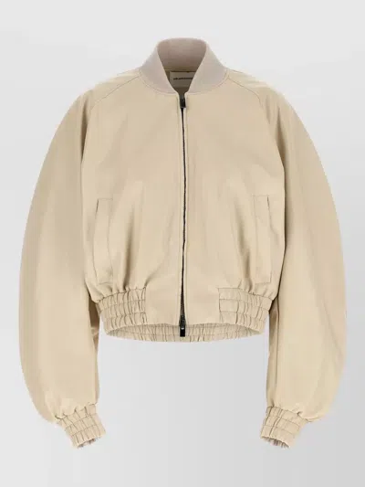 The Andamane Sierra Bomber Jacket Long Sleeves In Neutral