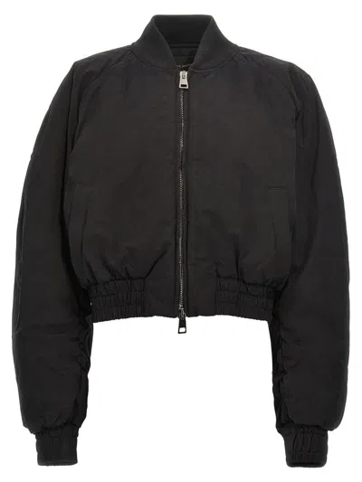 The Andamane 'sierra' Cropped Bomber Jacket