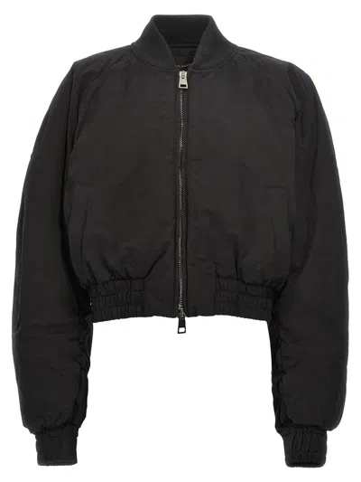THE ANDAMANE THE ANDAMANE 'SIERRA' CROPPED BOMBER JACKET