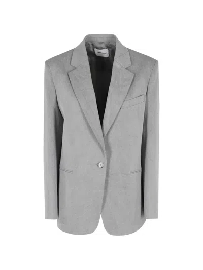 The Andamane Single-breasted Blazer In Gray