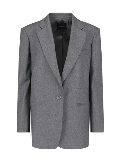 THE ANDAMANE SINGLE-BREASTED BLAZER IN GREY MÉLANGE