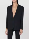 The Andamane Single Breasted Jacket Notched Lapels In Black