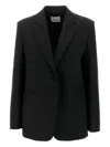 The Andamane Single-button Blazer In Black