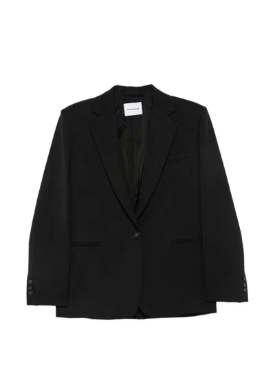 The Andamane Single-breasted Blazer With Notch Lapels In Black