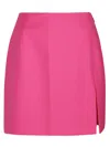 The Andamane Woman Mini Skirt Fuchsia Size 6 Viscose, Polyester In Multicolor
