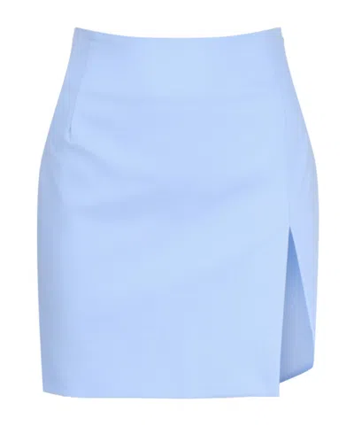 The Andamane Skirt With Side Slit In Blue