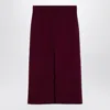The Andamane Stephanie Burgundy Wool-blend Midi Skirt Women In Red