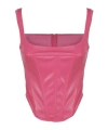 The Andamane Corset-style Cropped Top In Red