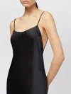 The Andamane Slip Dress With Low Cut Back In Black