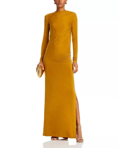 The Andamane Sophie Maxi Dress In Gold In Yellow