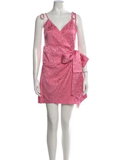 Pre-owned The Andamane Square Neckline Mini Dress W/ Tags In Pink