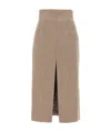 The Andamane Stephanie Mid-length Skirt In Nude