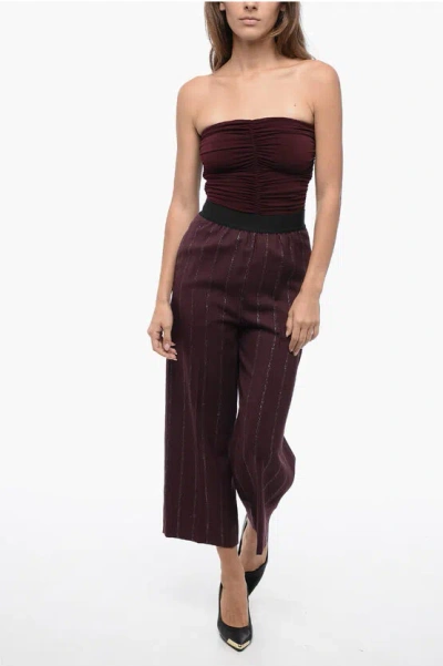 The Andamane Stetchy Band Body With Drapped Detailing In Brown