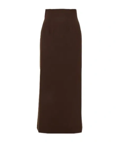 The Andamane Straight Skirt In Black