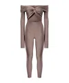 The Andamane Strapless Jumpsuit In Gray