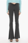 The Andamane Stretch Fabric Bootcut Pants With Elastic Waistband