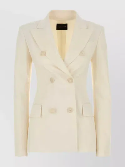 THE ANDAMANE STRETCH GABARDINE BLAZER NOTCHED LAPELS