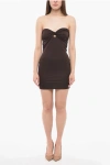 The Andamane Cut-out Strapless Minidress