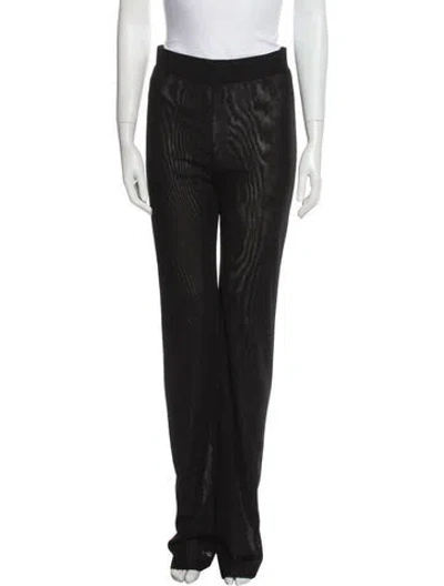 Pre-owned The Andamane Striped Wide Leg Pants W/ Tags In Black