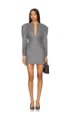 The Andamane Structured Blazer Dress In Ardesia