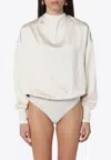 The Andamane Sylvia Milk-white Bodysuit In Cream
