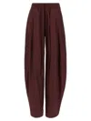 The Andamane Drawstring Waistband Pleated Taffeta Pants