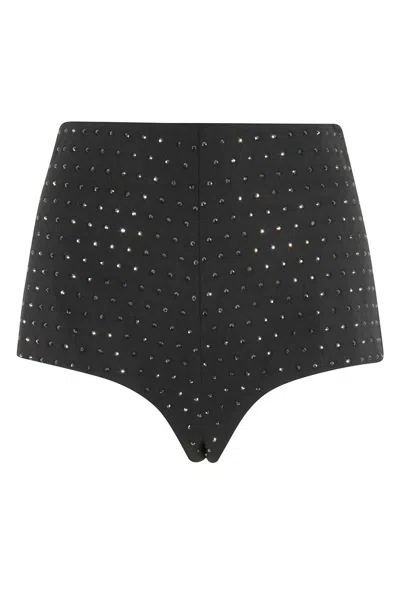THE ANDAMANE TAILORED CULOTTES WITH ALL-OVER RHINESTONE DETAIL