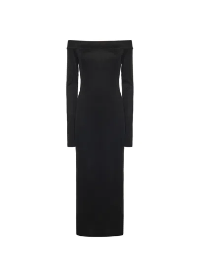 The Andamane Talia Midi Dress In Black