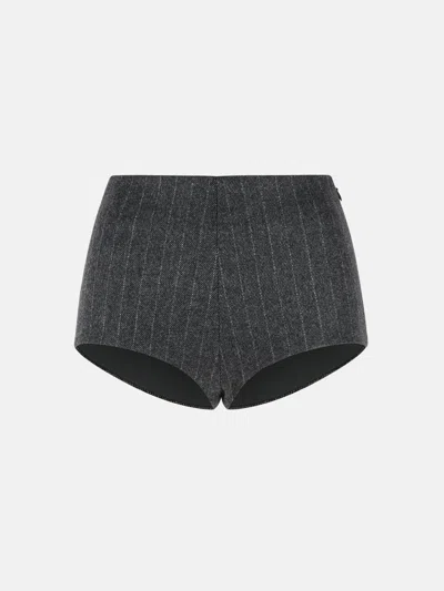 The Andamane 'tami' Melange Grey Wool Blend Culottes