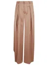 The Andamane Pink And Purple Tailored Trousers In Blush
