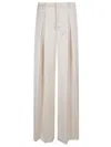 The Andamane Wide-leg Tailored Trousers With Sharp Front Pleats In Nude