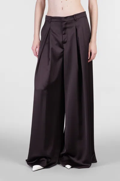The Andamane Tara Pants In Brown Polyester