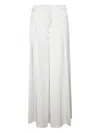 The Andamane Oversized Fit Trousers Belt Loops In White
