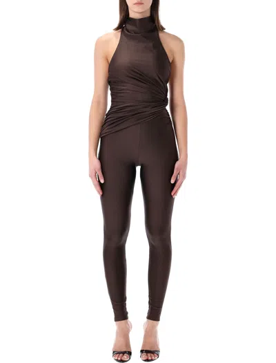 The Andamane Tatiana Jumpsuit In Brown